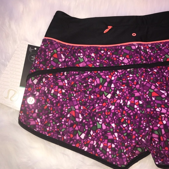 NWT PARADISE MULTI LULULEMON SPEED SHORT H2O - - 4 - Picture 7 of 8